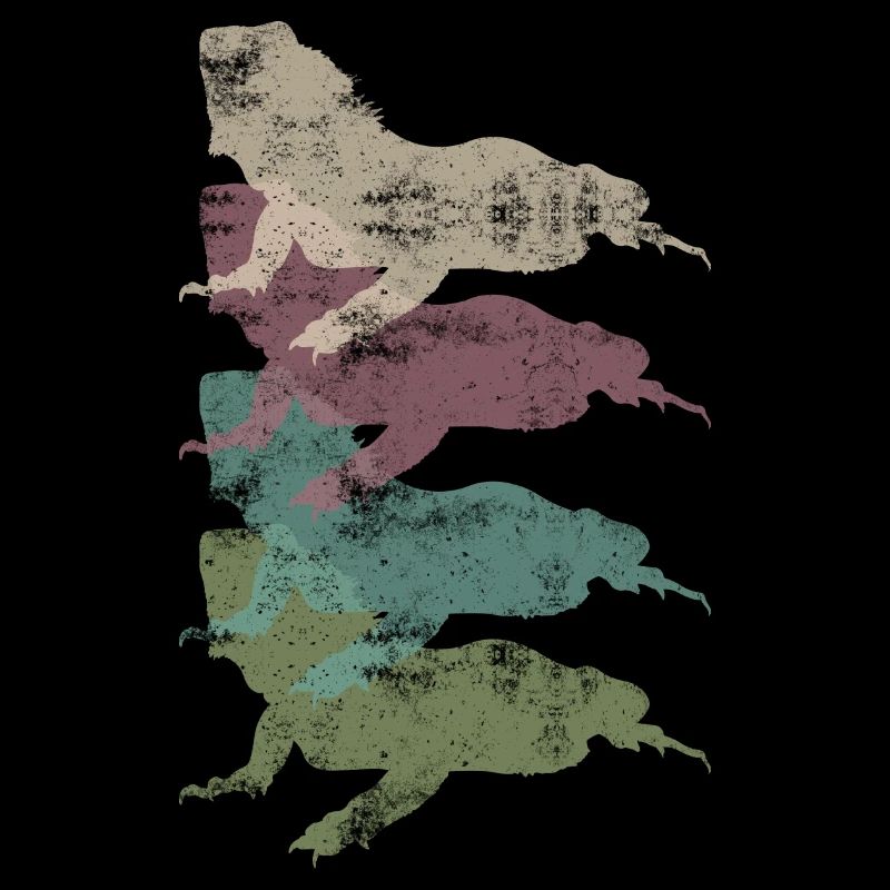 Retro Eidechse Echse