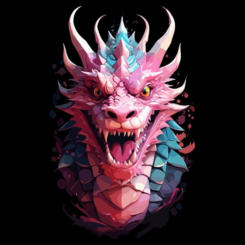 Düsterer Blick des Drachen