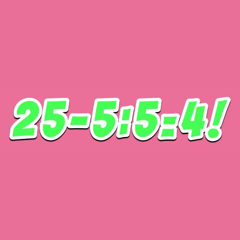 25-5:5=4!