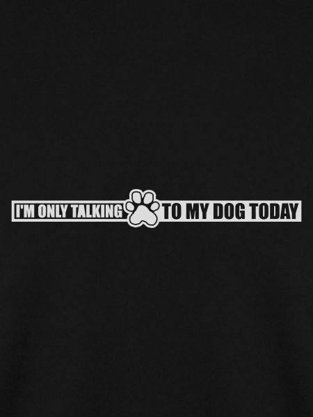 only talking to dog