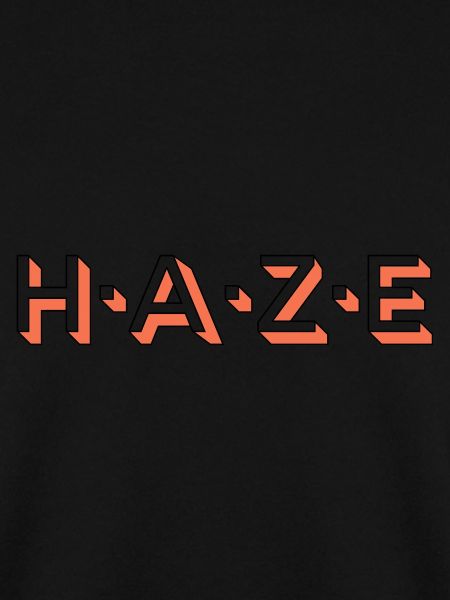 Haze lettering