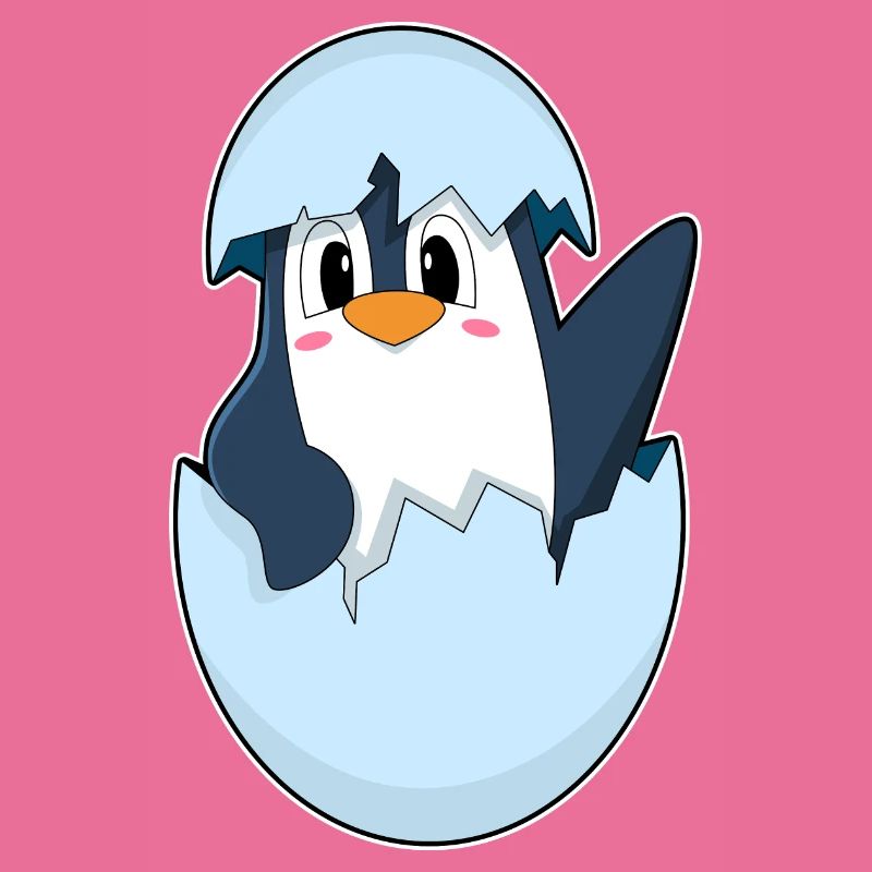 Pinguin Eierschale
