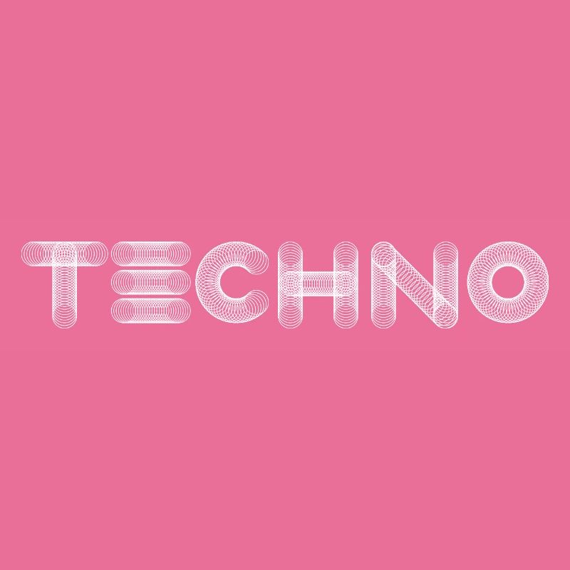 Geometrisches Techno-Logo