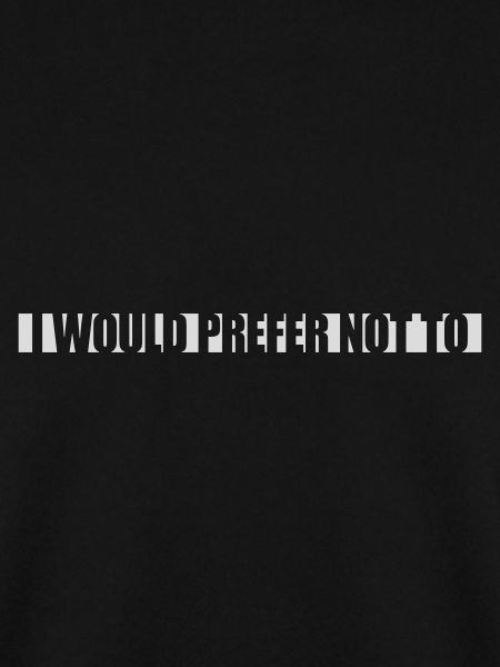 I prefer not to
