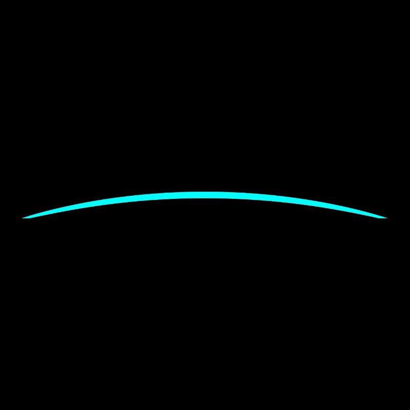 Ligne d'arc turquoise