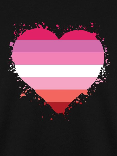 Pride LGBTQ Herz Lesbisch