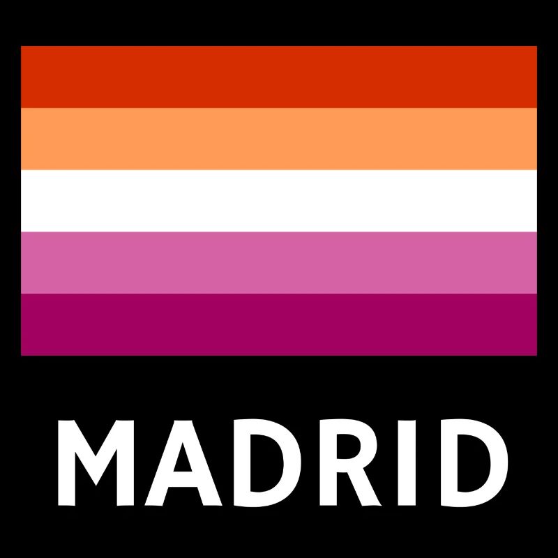 Lesbian Pride Flagge Madrid