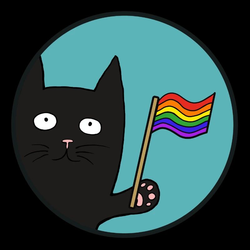 Schwartze Pride Katze