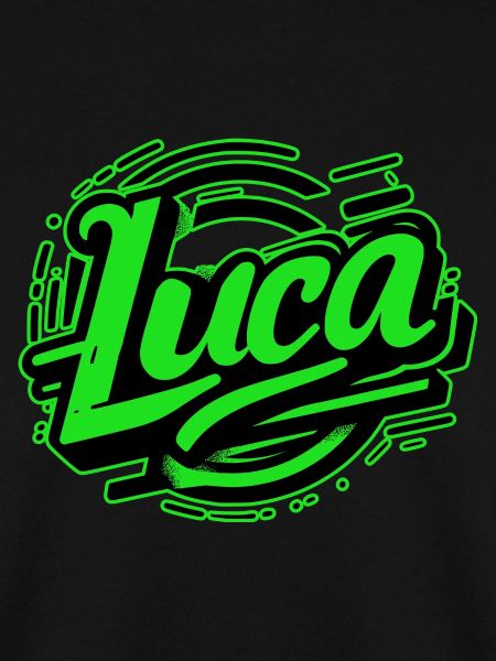 Luca Name Graffiti green