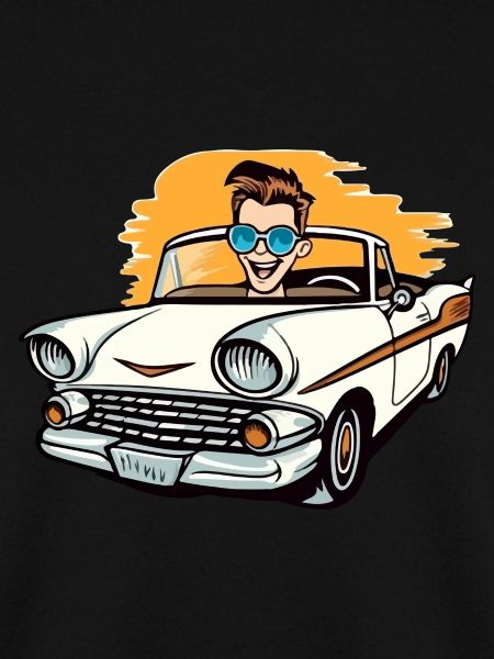 Clément im Cabrio