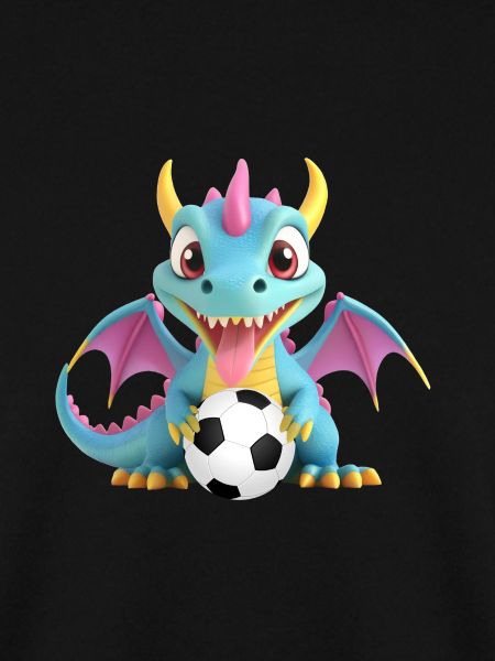 Drachen Monster mit Fussball