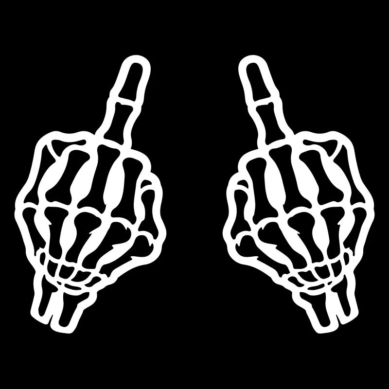 Mittelfinger Hand Skelett