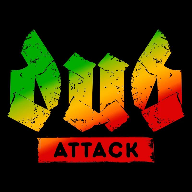 Dub Attack Distorted Rasta Colors Reggae