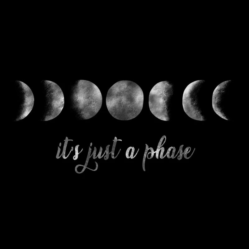 it‘s just a phase, Mondphase, Moon, Nachthimmel