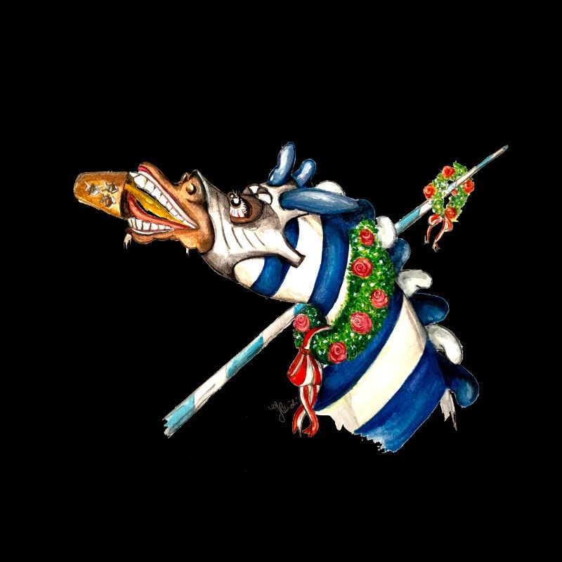 Saufendes Pferd gesp