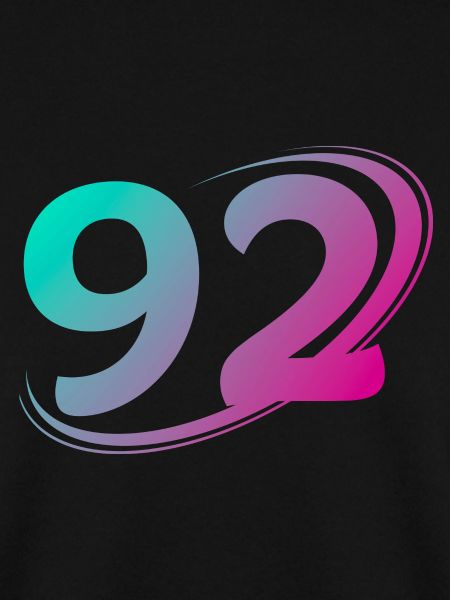 Nummer 92 mehrfarbig