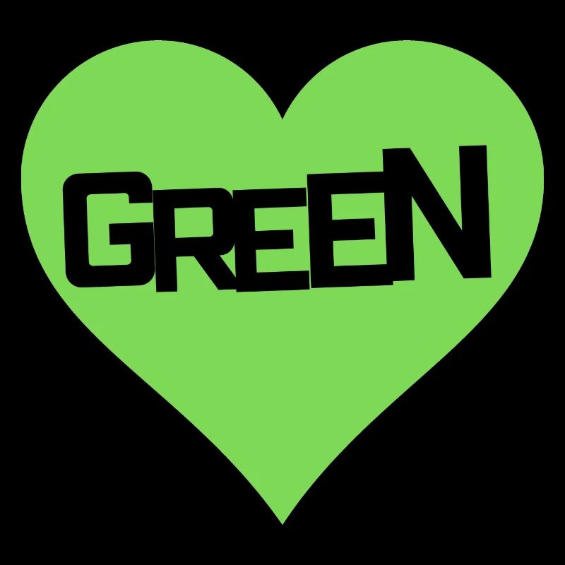 GREEN LOVE HEART