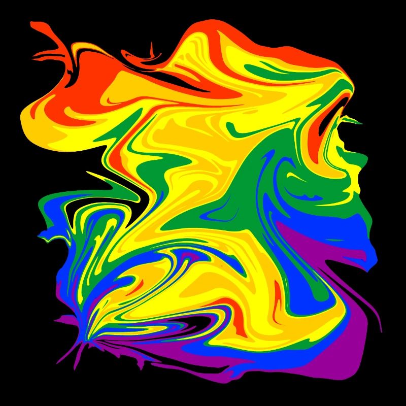 rainbow mess