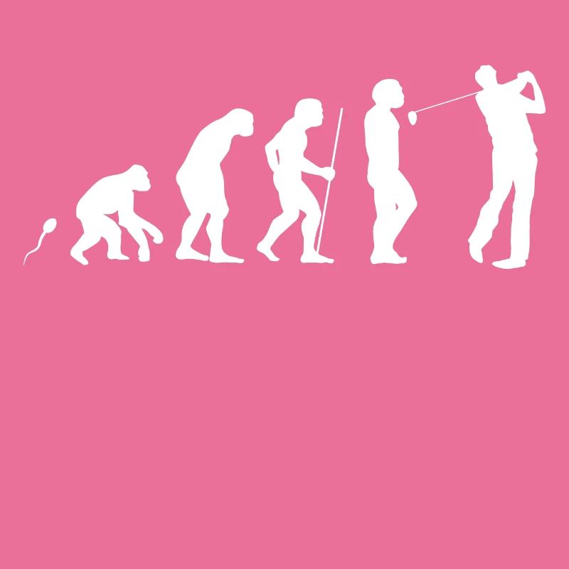 Golfen Evolution witziges Fun Shirt