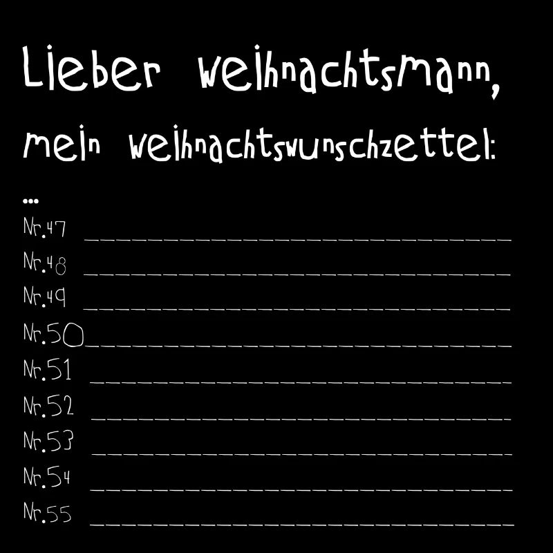 Weihnachtswunschzettel
