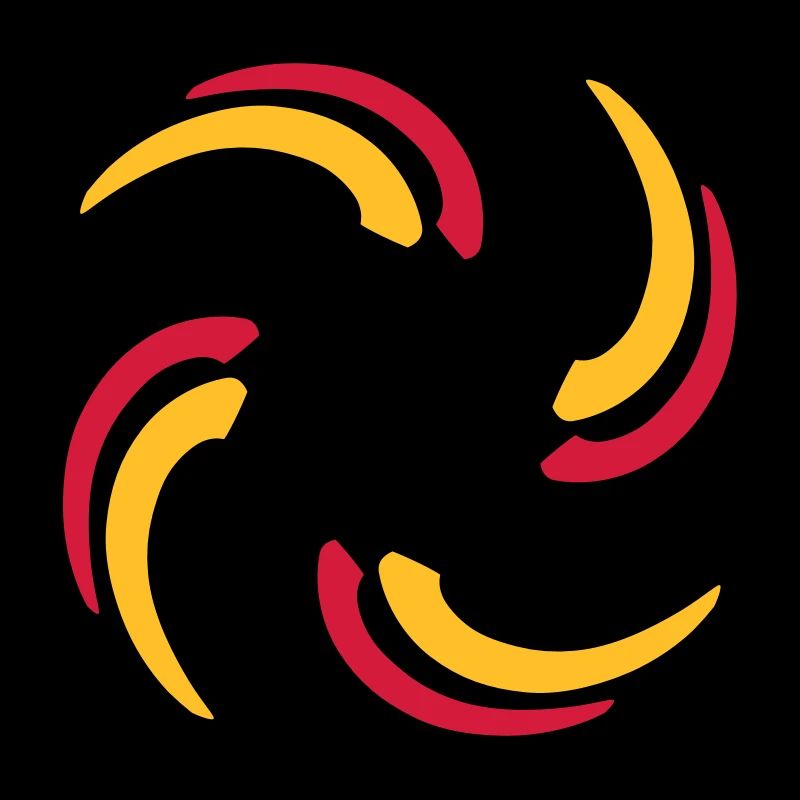 Black Red Gold Circle Germany flag