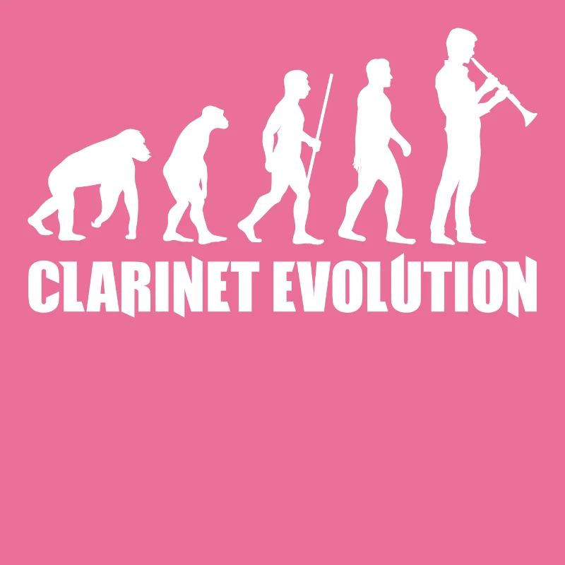 T-shirt Musique Clarinette Evolution