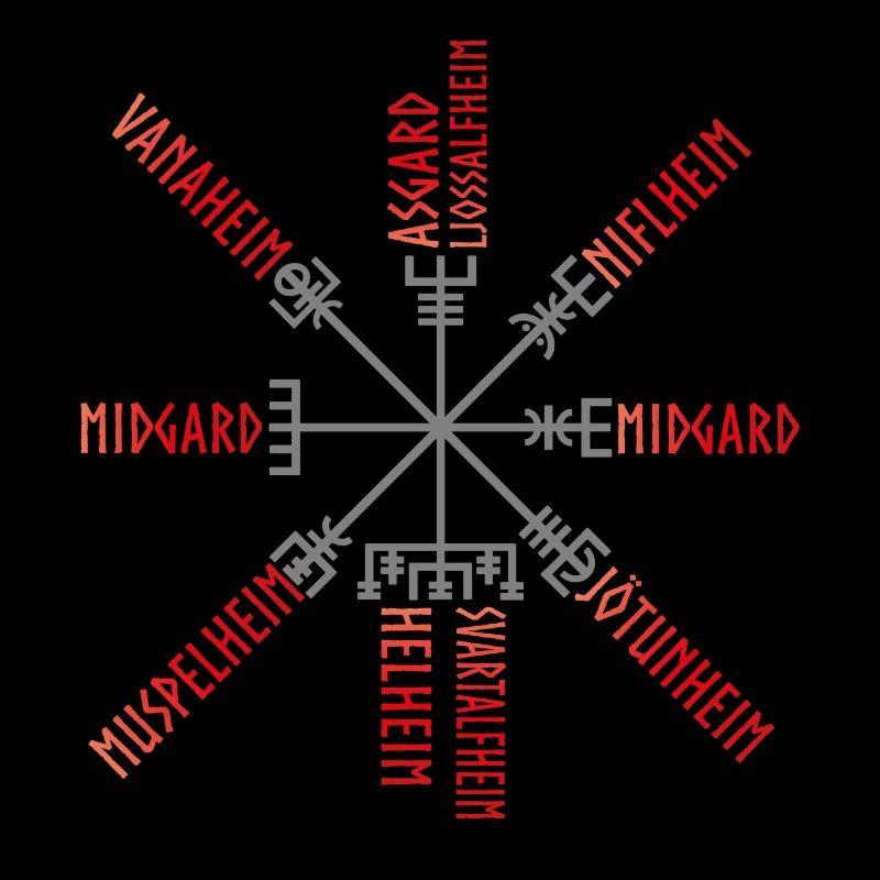 Vegvisir - Wegweiser - Wikingerkompass - Sigille