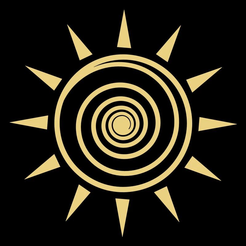 sonne sonnenstrahlen sommer kunst spirale