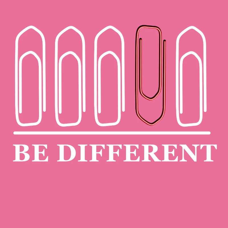 Être différent, trombone, bureau