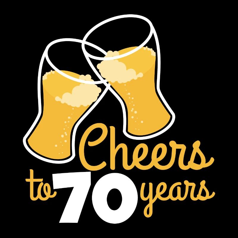 Geburtstag Cheers to 70 Years Prost Geschenkidee
