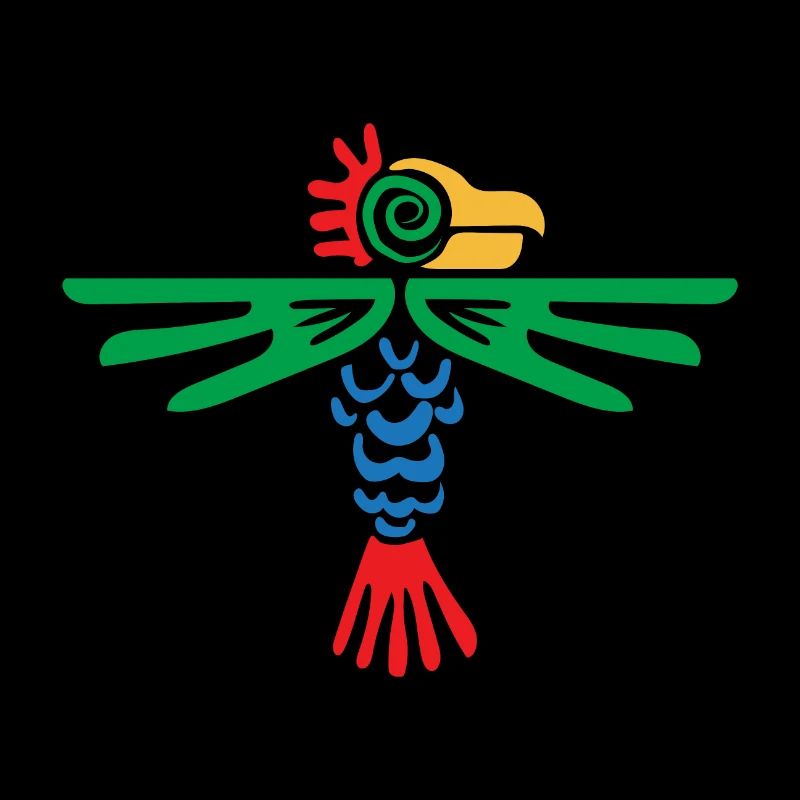 Idée de cadeau de conception tribale aigle symbole aztèque