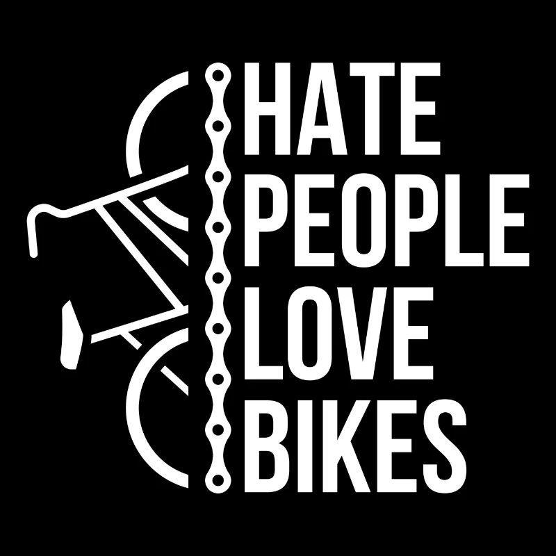 Hate people love bikes Bicycle Gift