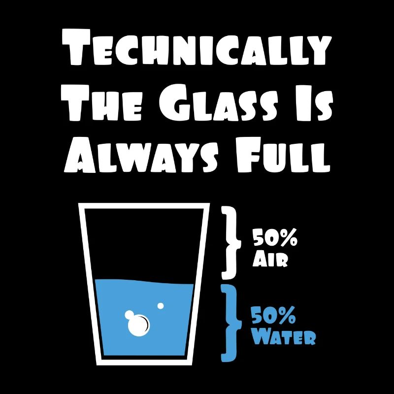 Technically the Glass is Always Full Geschenk