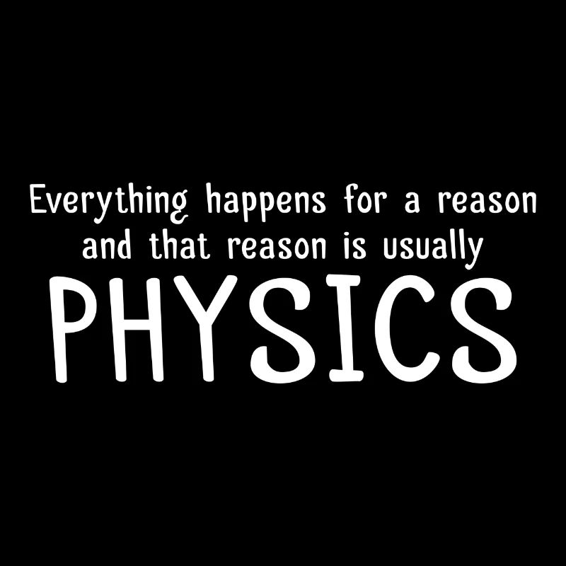 Everything happens for a reason physics gift