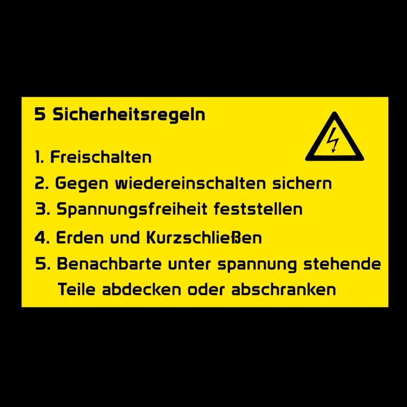 5 Sicherheitsregeln