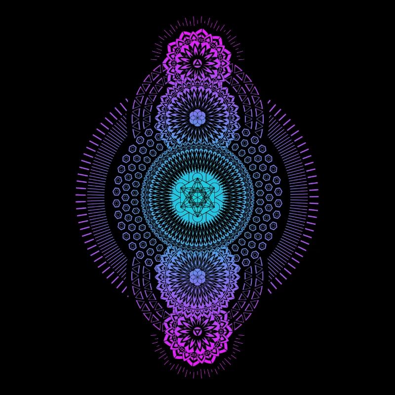 Metatrons geometrische Farbverlaufsdimension