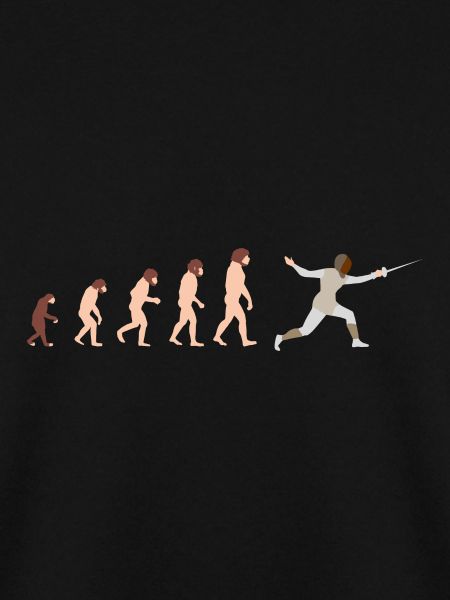 Evolution Fechten Lustige Geschenkidee