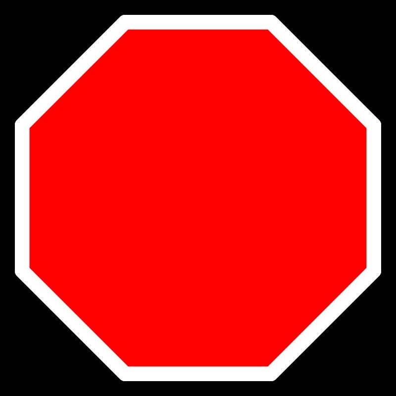 Stop sign template + YOUR TEXT