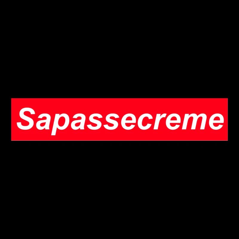Supr logo rouge écriture blanc marque connu