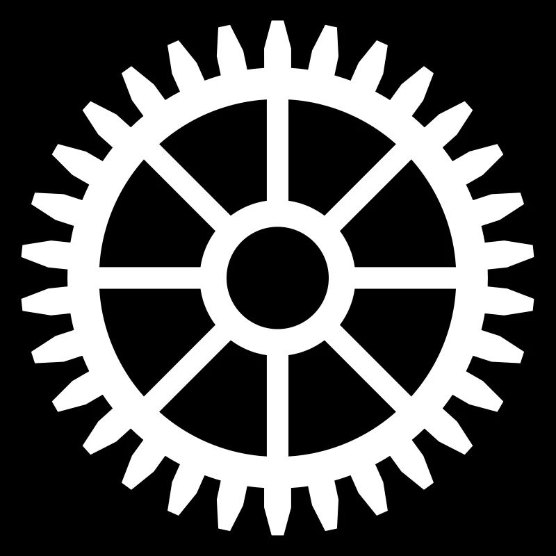 Zahnrad Vektor Design Vorlage - FARBE ÄNDERBAR