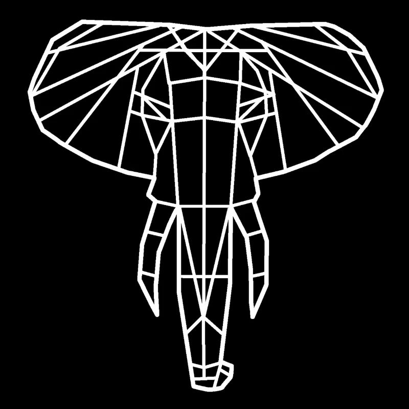 Elefant geometrisch
