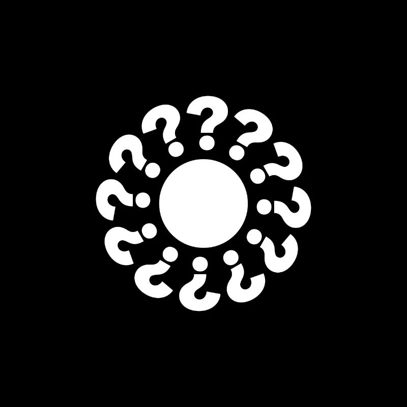 Points d’interrogation disposés en cercle