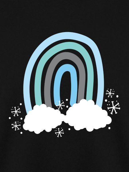 Blue Winter friendly rainbow