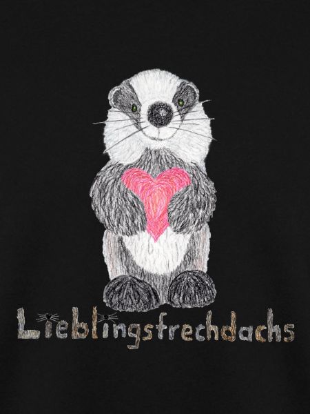Lieblingsfrechdachs mit Herz