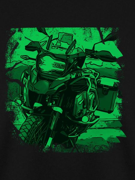 Moto GS noir vert