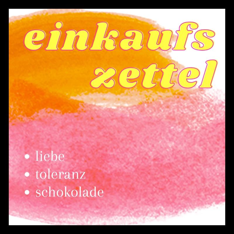 einkaufszettel