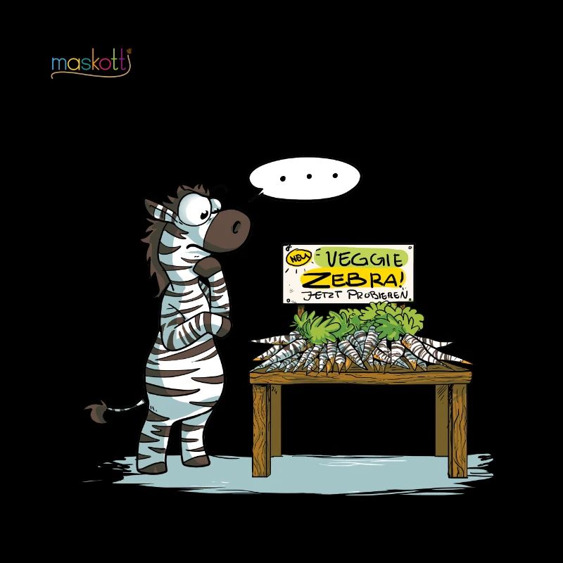 Maskotti Veggie Zebra
