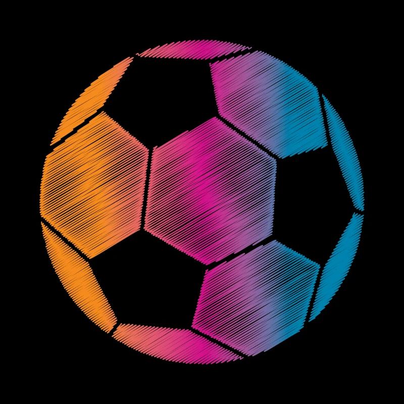 Bunter Fussball