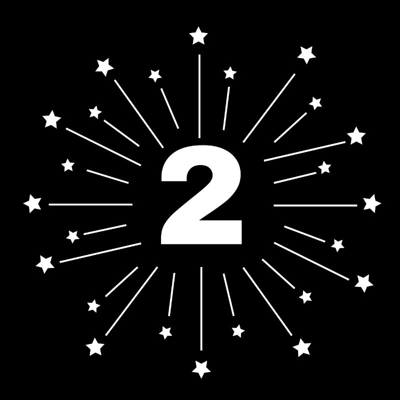 2e anniversaire étoilé - cadeau 2 ans