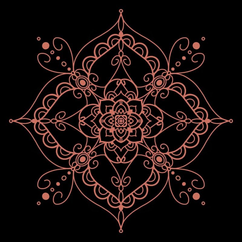 Mandala style - orange